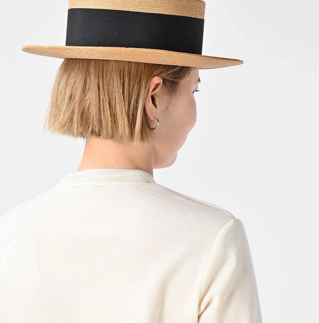 45R(フォーティファイブアール) |梳毛ウールのニットソーリボンカーディガン