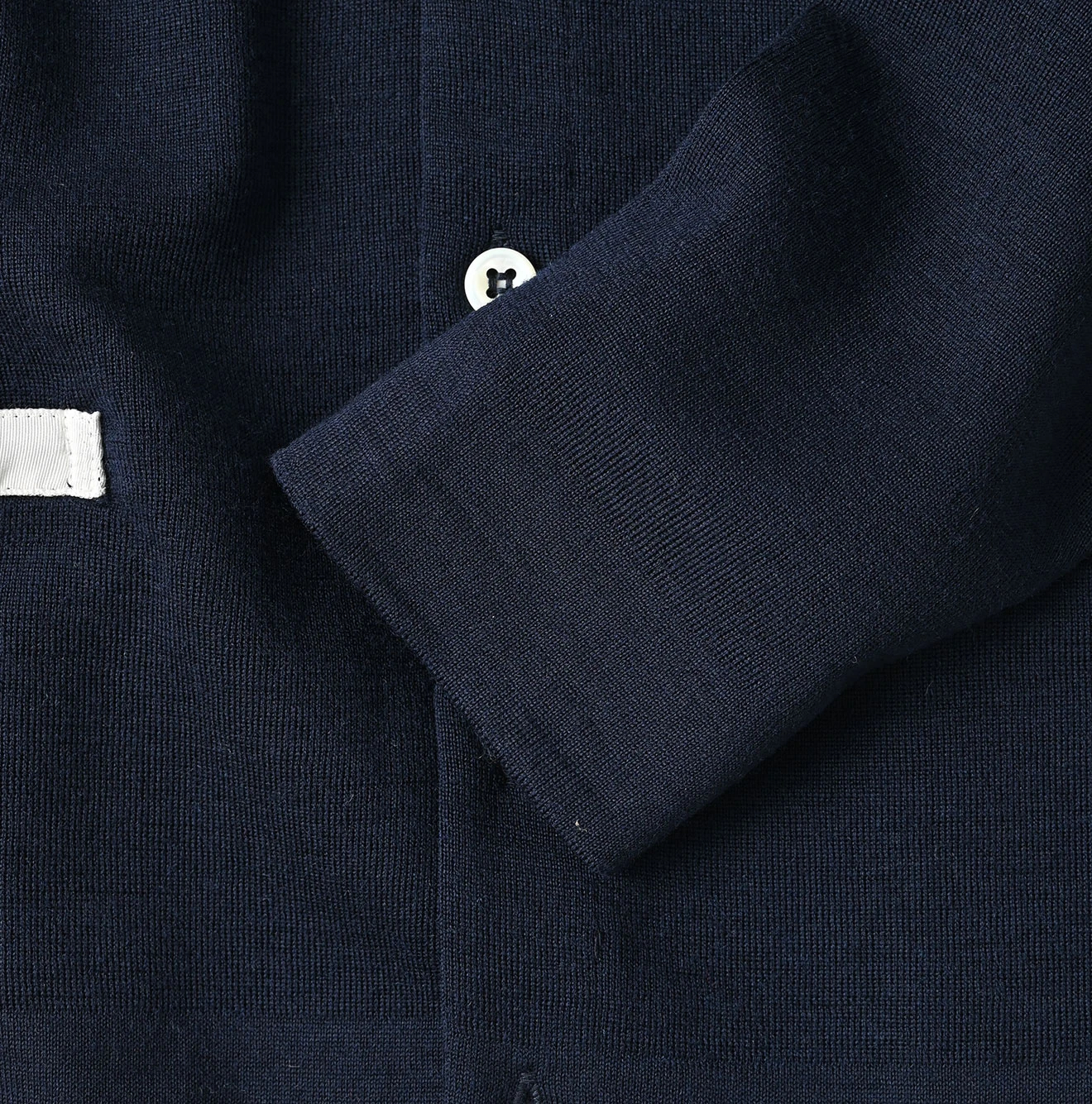 45R(フォーティファイブアール) |梳毛ウールのニットソーリボンカーディガン