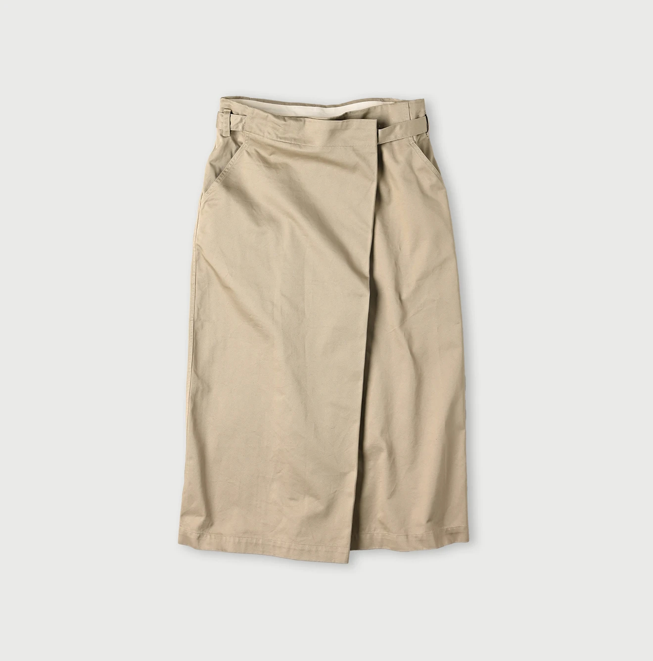 45R（フォーティファイブアール）| 双糸チノのラップスカート Skirt