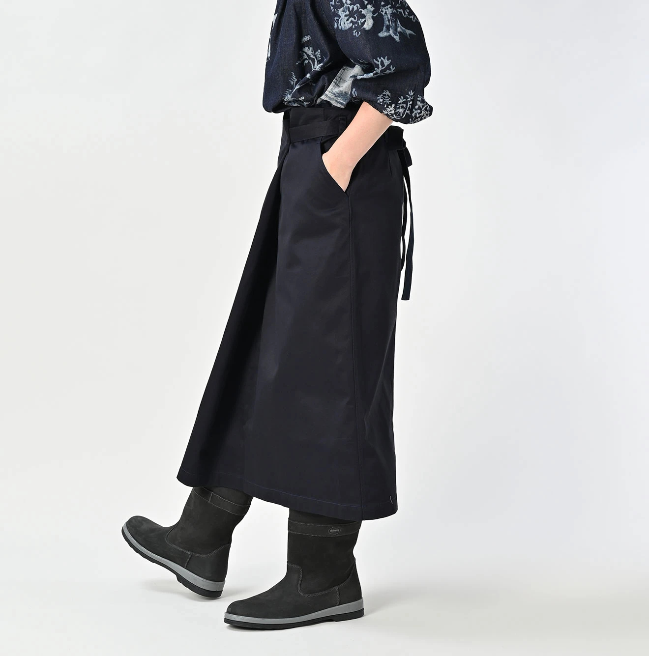 45R（フォーティファイブアール）| 双糸チノのラップスカート Skirt