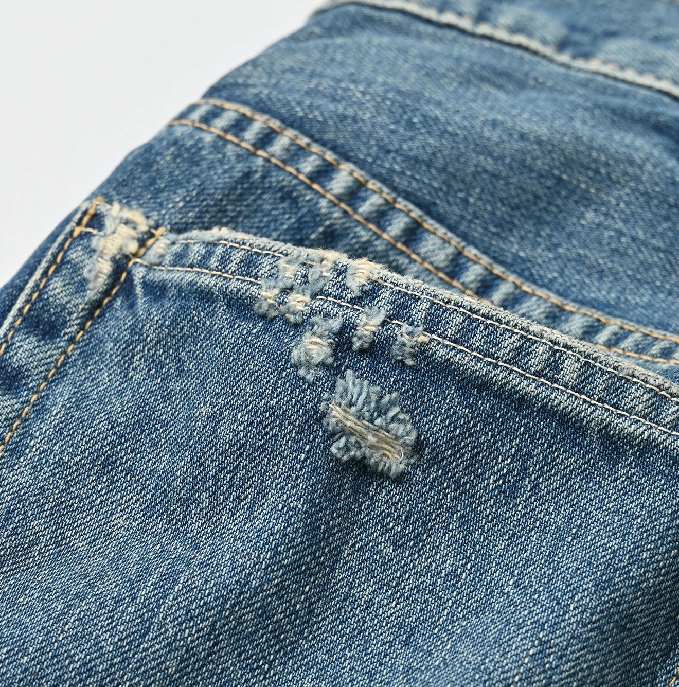 45R(フォーティファイブアール) |ライ麦デニムのクロスビー5（再び・ガンガン加工）