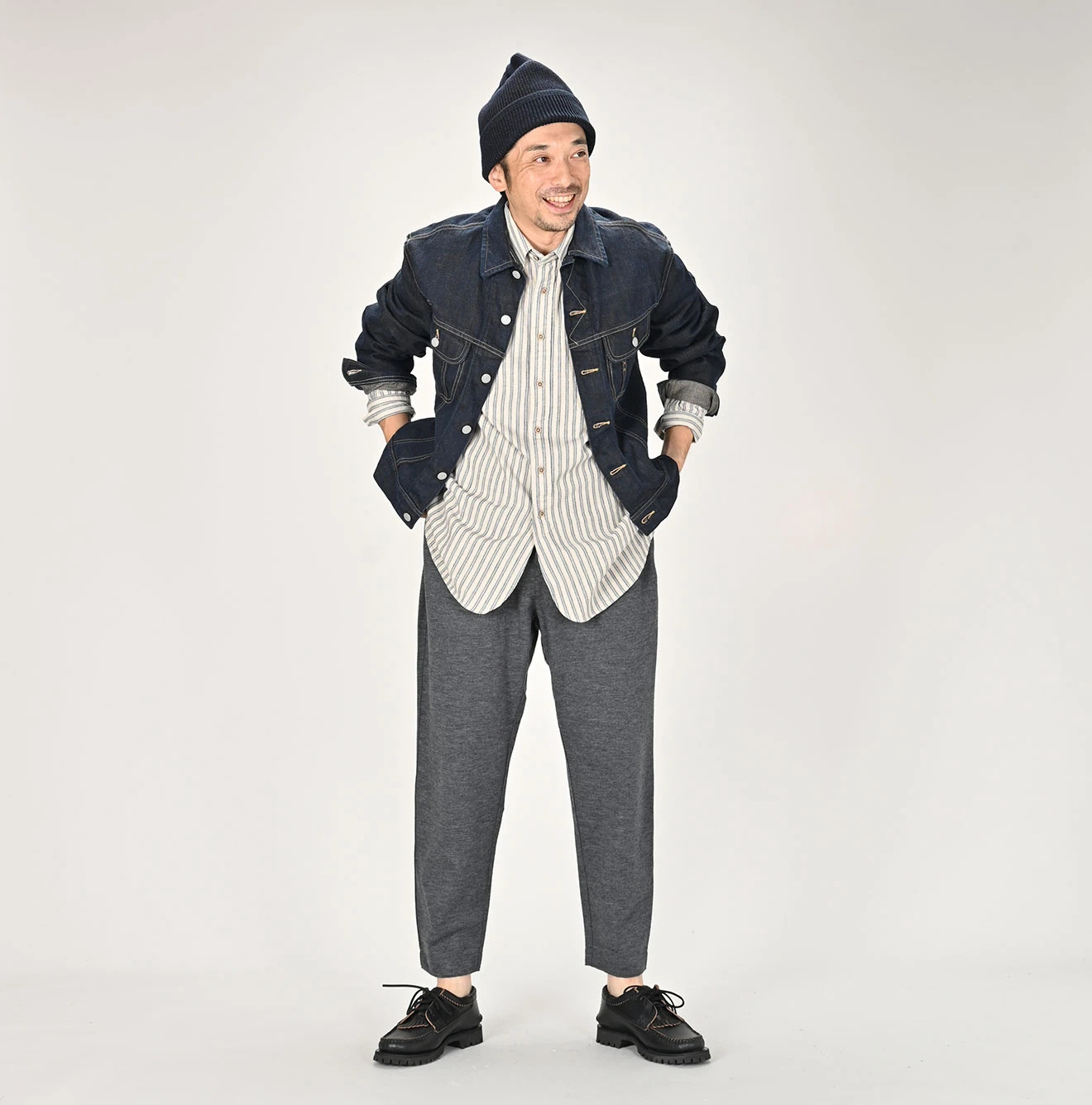 45R(フォーティファイブアール) |墨藍デニムライトオンスの908比古比女ジャン（濃）