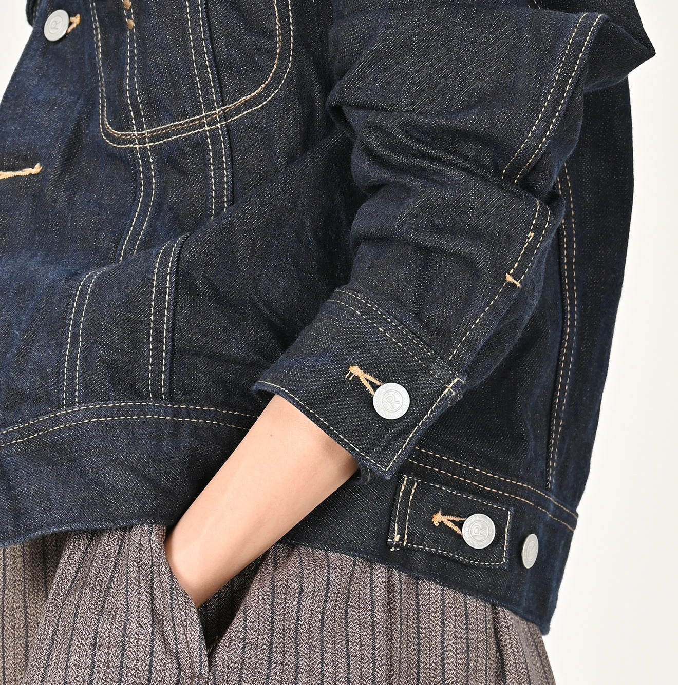 45R(フォーティファイブアール) |墨藍デニムライトオンスの908比古比女ジャン（濃）