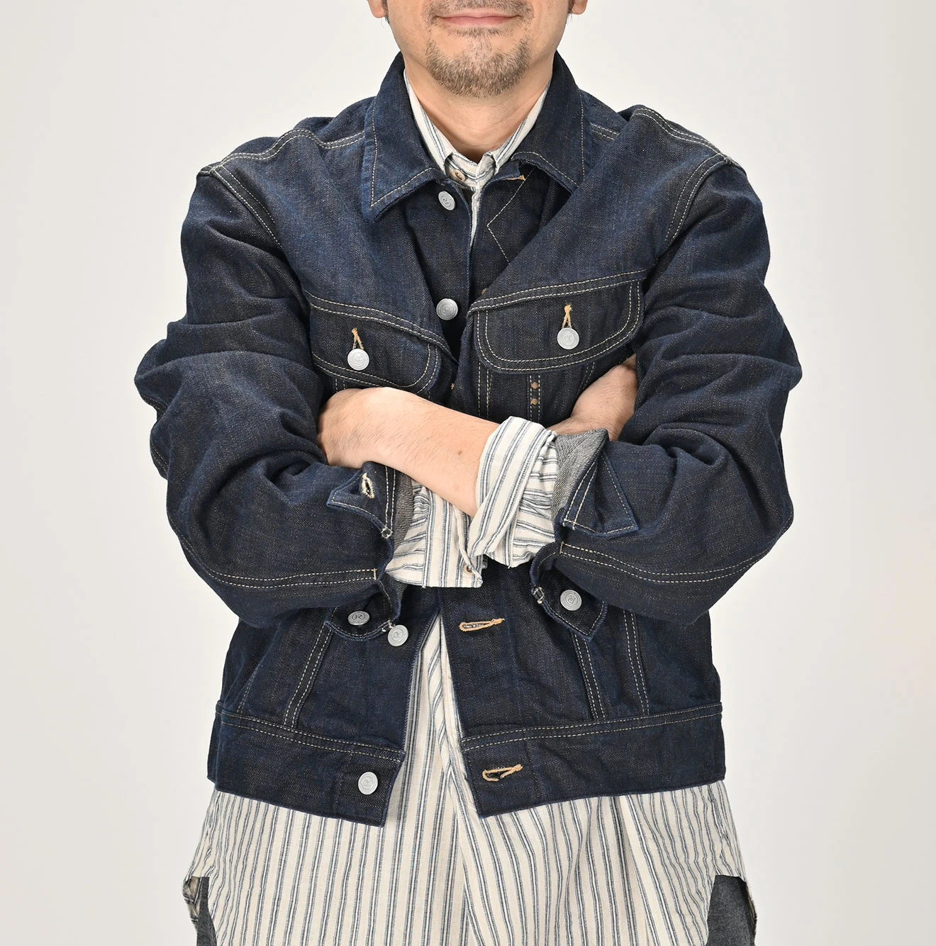 45R(フォーティファイブアール) |墨藍デニムライトオンスの908比古比女ジャン（濃）