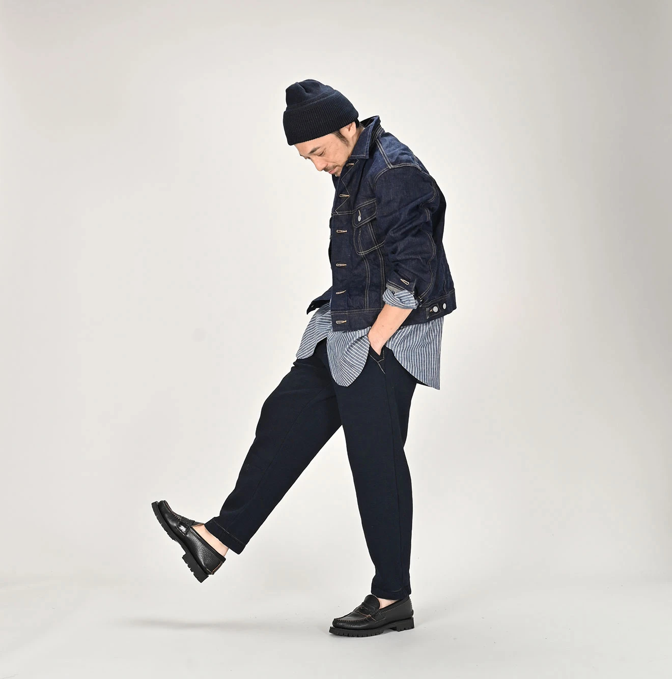 45R(フォーティファイブアール) |藍デニムライトオンスの908比古比女ジャン（濃）