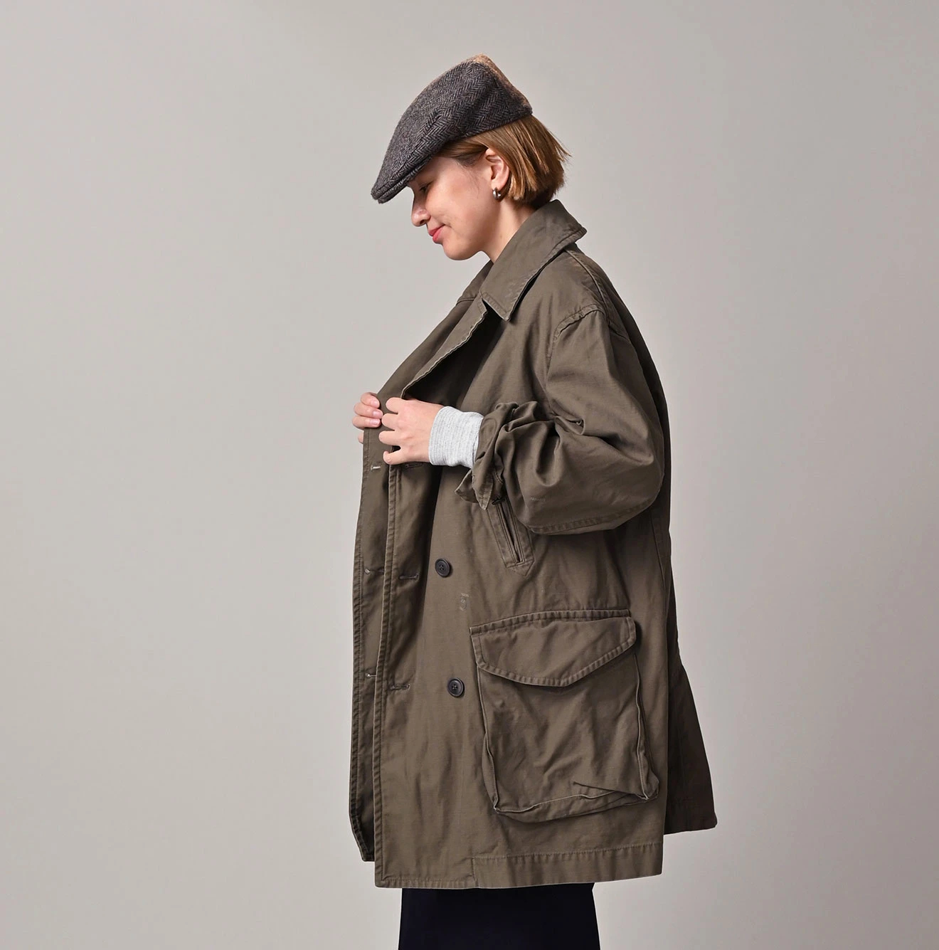 45R(フォーティファイブアール) |バックサテンのＰコート（再び・45RPMSTUDIO刺繍）