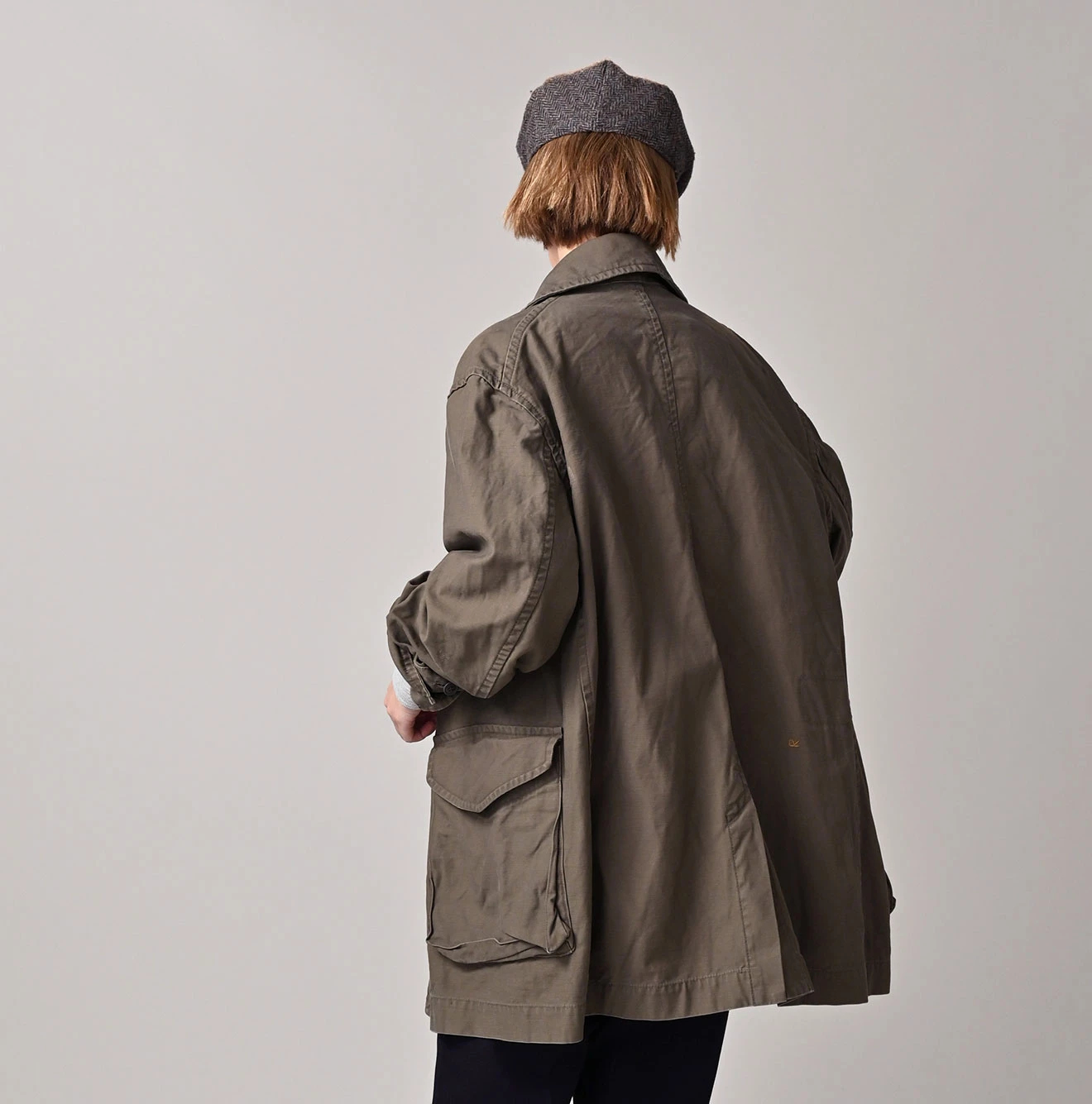 45R(フォーティファイブアール) |バックサテンのＰコート（再び・45RPMSTUDIO刺繍）