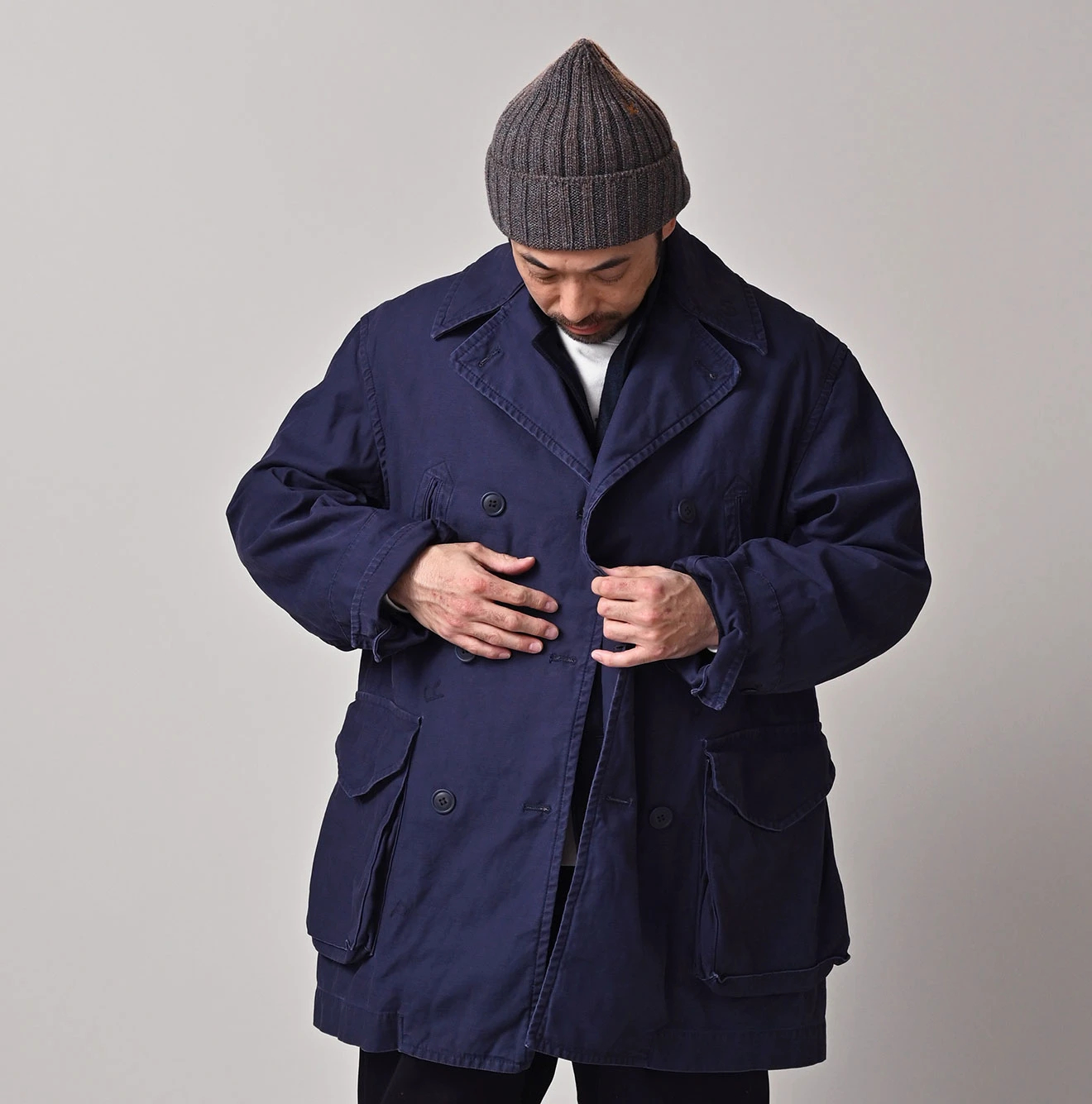 45R(フォーティファイブアール) |バックサテンのＰコート（再び・45RPMSTUDIO刺繍）