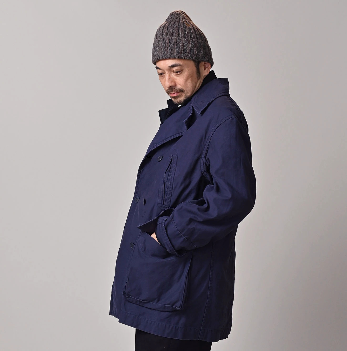 45R(フォーティファイブアール) |バックサテンのＰコート（再び・45RPMSTUDIO刺繍）