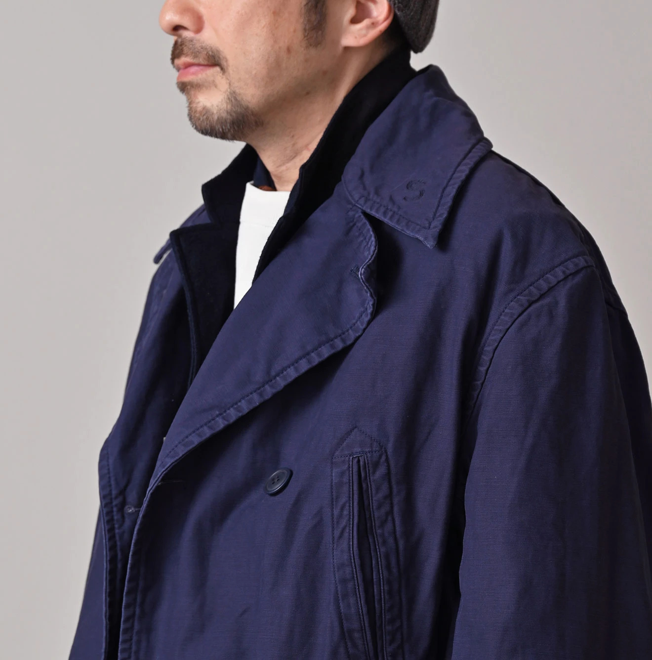 45R(フォーティファイブアール) |バックサテンのＰコート（再び・45RPMSTUDIO刺繍）