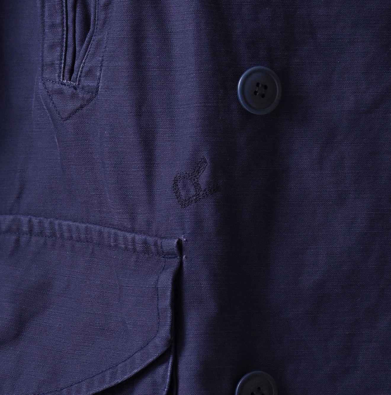 45R(フォーティファイブアール) |バックサテンのＰコート（再び・45RPMSTUDIO刺繍）