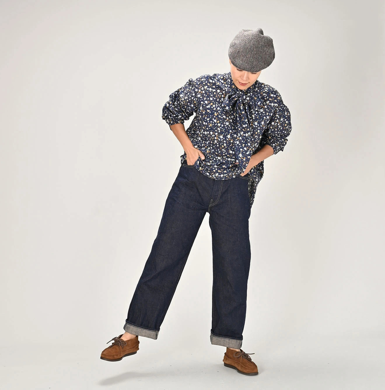 45R(フォーティファイブアール) |藍デニムライトオンスのシャルロット5（濃）