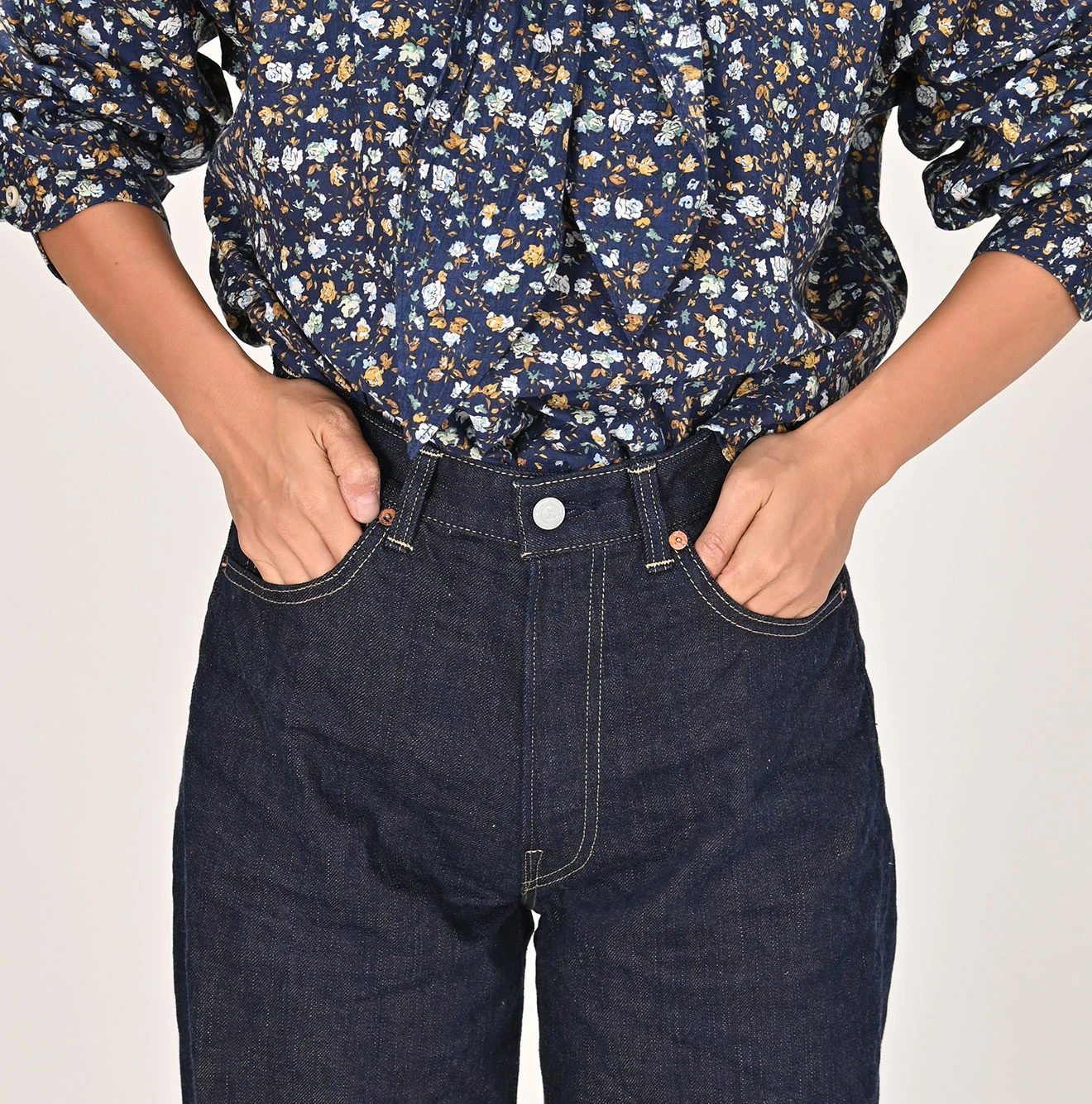 45R(フォーティファイブアール) |藍デニムライトオンスのシャルロット5（濃）