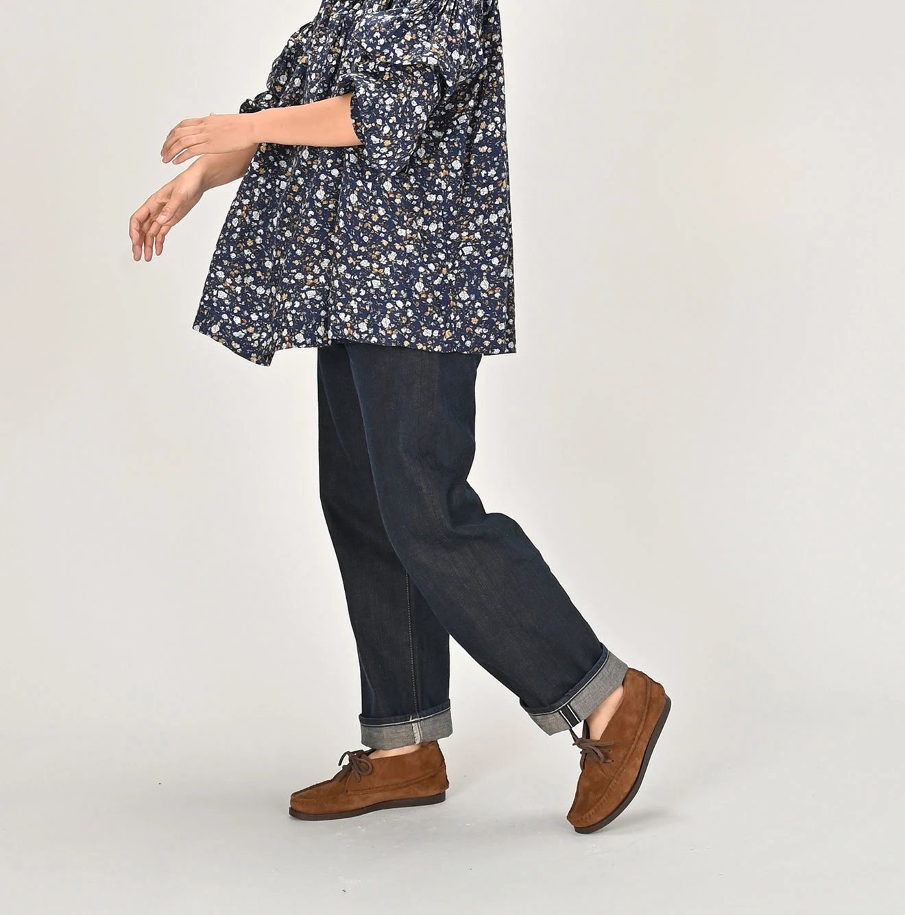 45R(フォーティファイブアール) |墨藍デニムライトオンスのシャルロット5（濃）