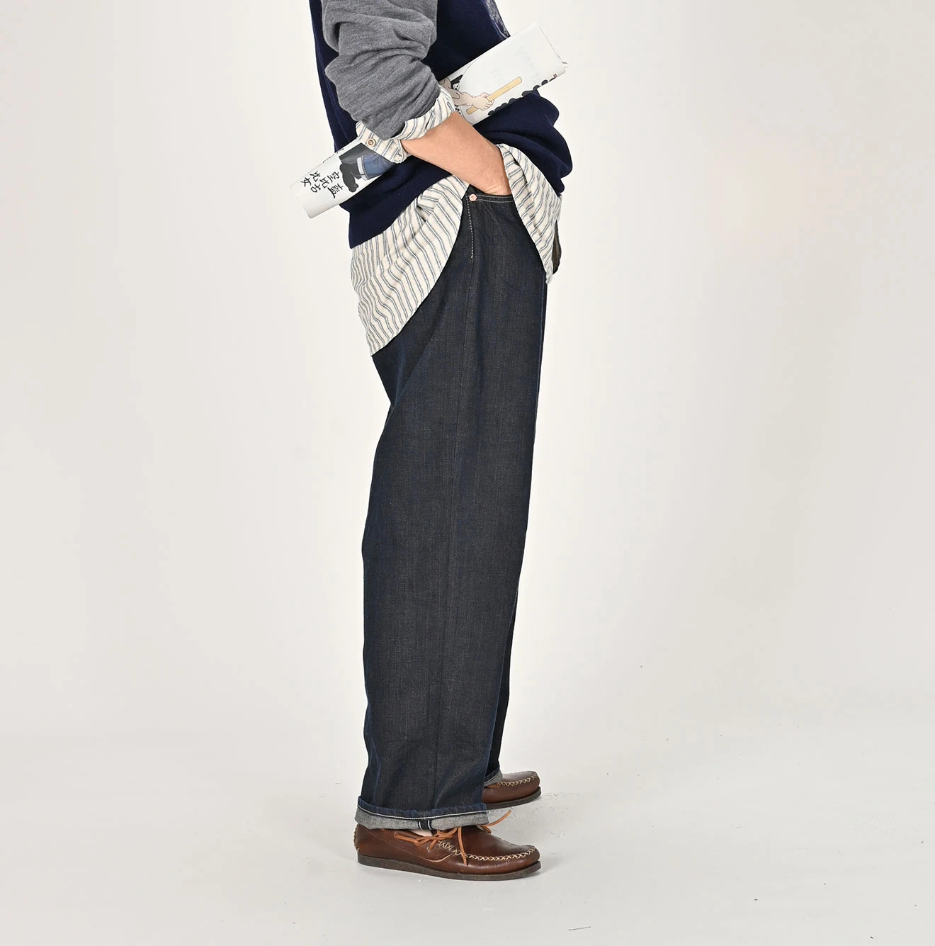 45R(フォーティファイブアール) |墨藍デニムライトオンスのシャルロット5（濃）