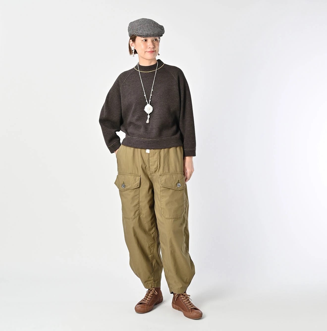 45R(フォーティファイブアール) |薄バックサテン45RPM刺繍の908テントパンツ（再び）