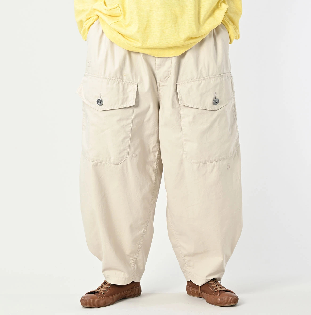 45R(フォーティファイブアール) |薄バックサテン45RPM刺繍の908テントパンツ（再び）