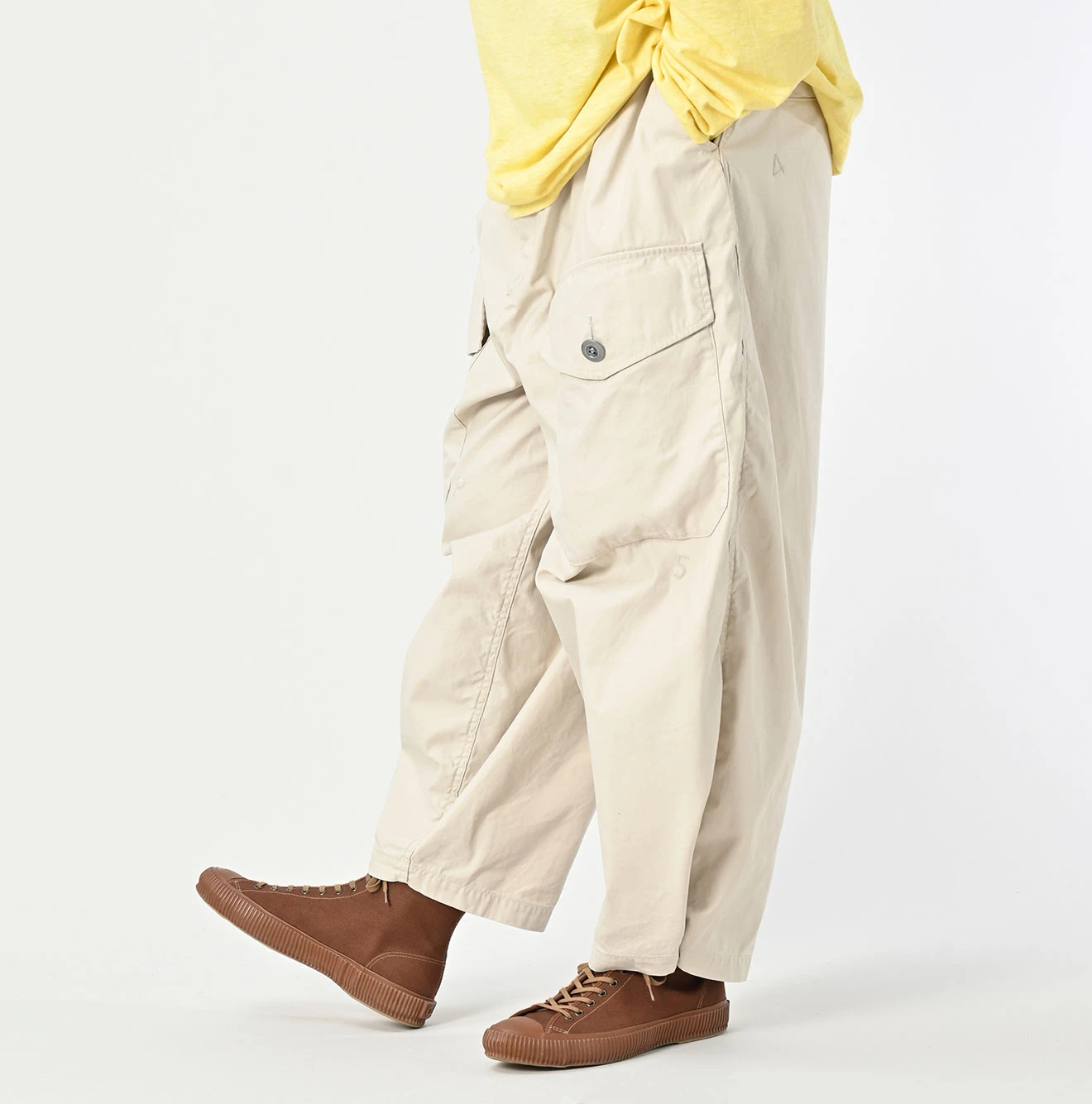 45R(フォーティファイブアール) |薄バックサテン45RPM刺繍の908テントパンツ（再び）