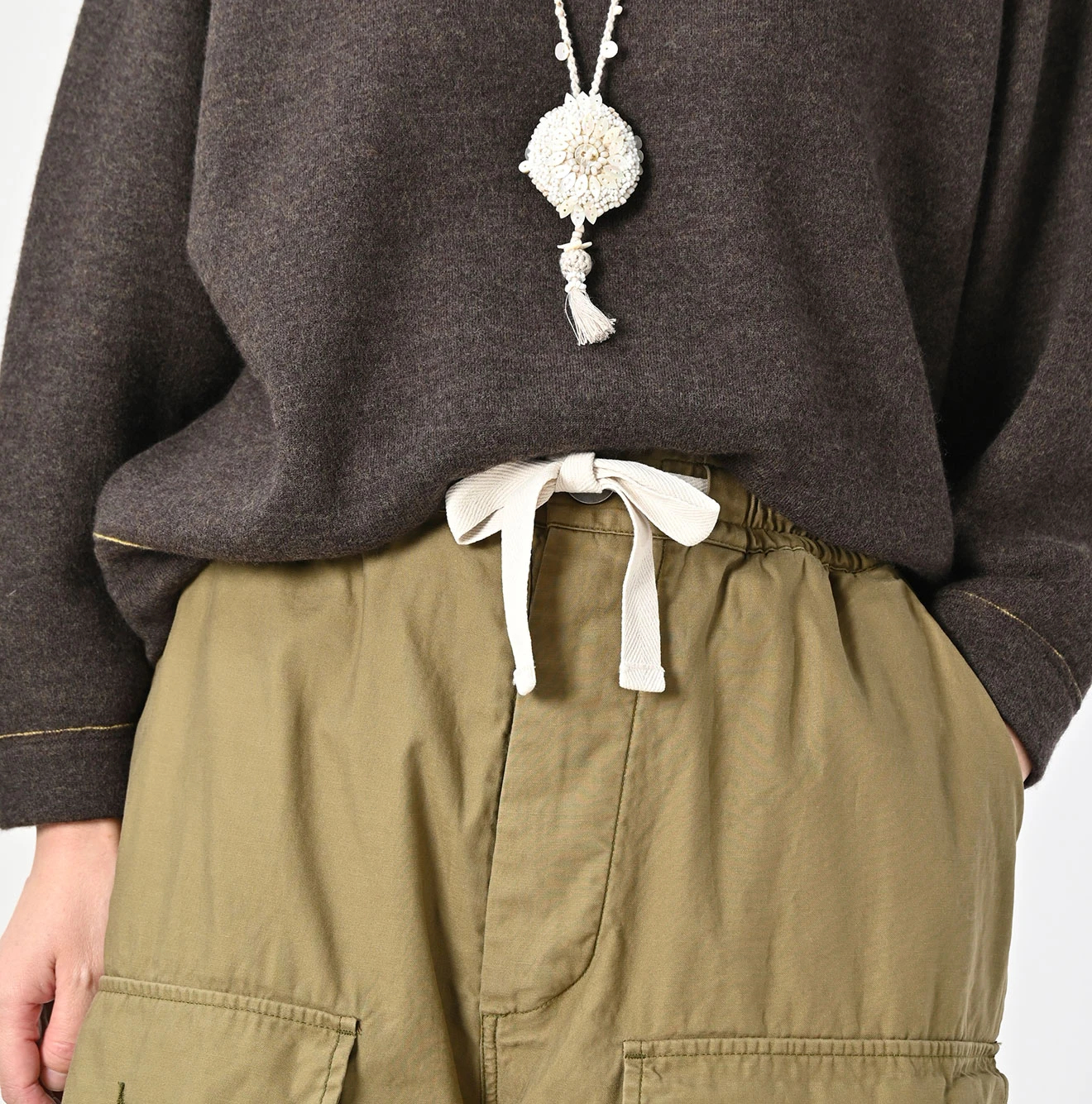 45R(フォーティファイブアール) |薄バックサテン45RPM刺繍の908テントパンツ（再び）