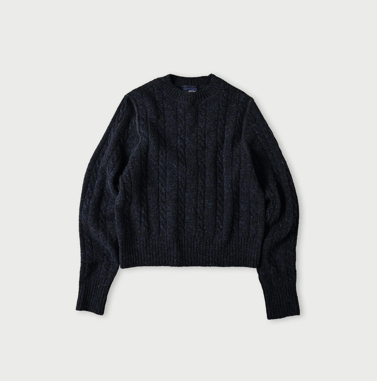 45R(フォーティファイブアール) |シェットランドケーブル縮絨のセーター