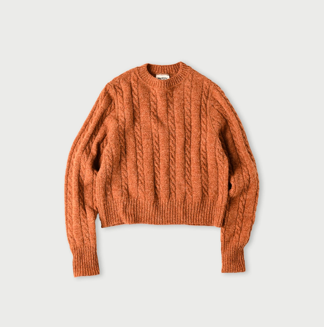 45R(フォーティファイブアール) |シェットランドケーブル縮絨のセーター