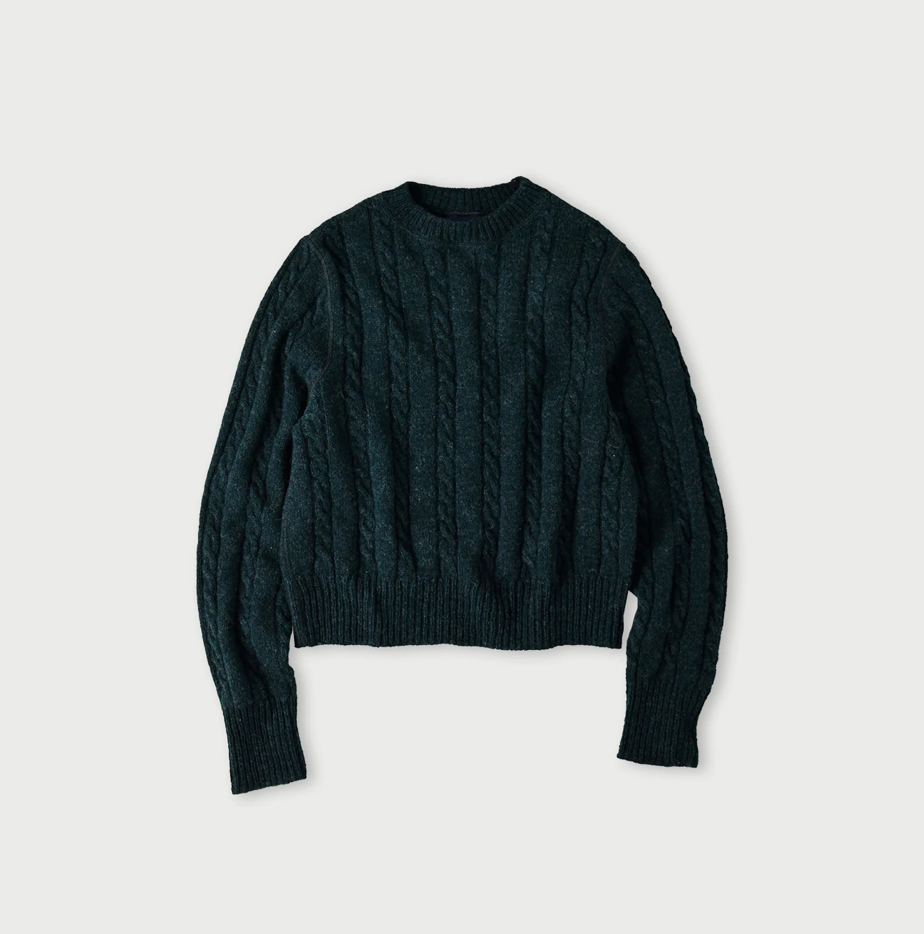 45R(フォーティファイブアール) |シェットランドケーブル縮絨のセーター