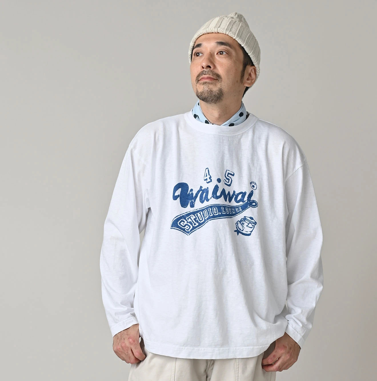 45R 葉山ものがたりTシャツ 45R（フォーティファイブアール）| 葉山ものがたりWAIWAIロゴプリント
