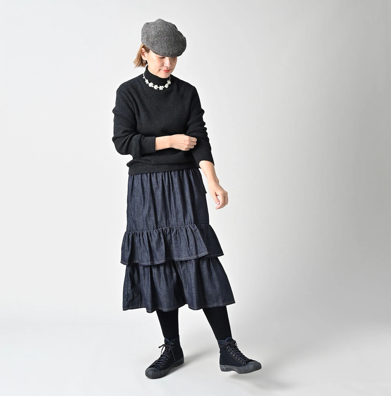 45R（フォーティファイブアール）| USフロートのリブタートル Sweater