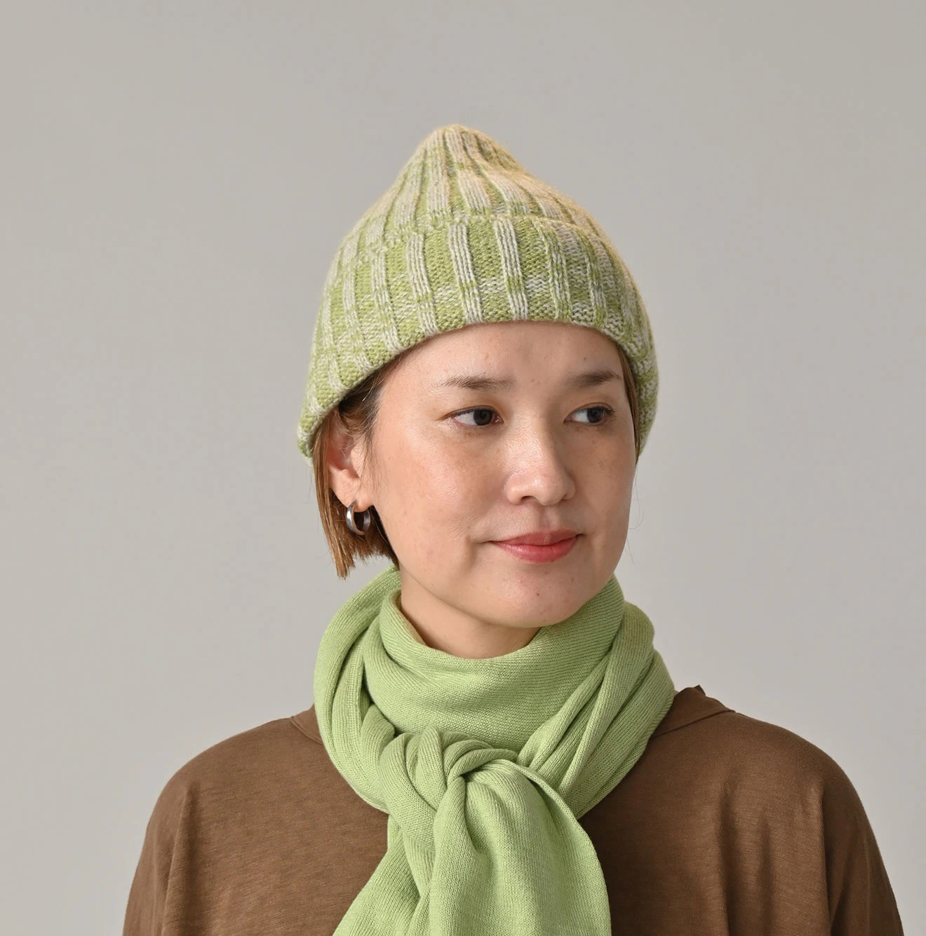 値下げ‼️45R ONE ONE カシミヤニット帽 45R（フォーティファイブアール）| ONEONEカシミヤのニット帽 Hat