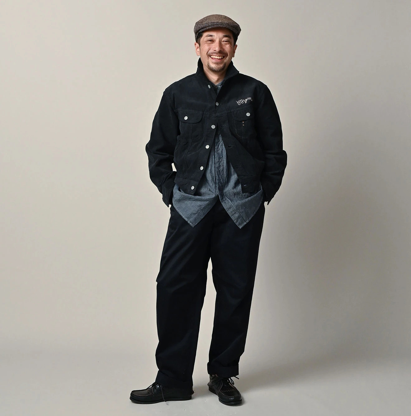 45R(フォーティファイブアール) |12ウェルコーデュロイの908山比古比女ジャン（再び・RRW刺繍）