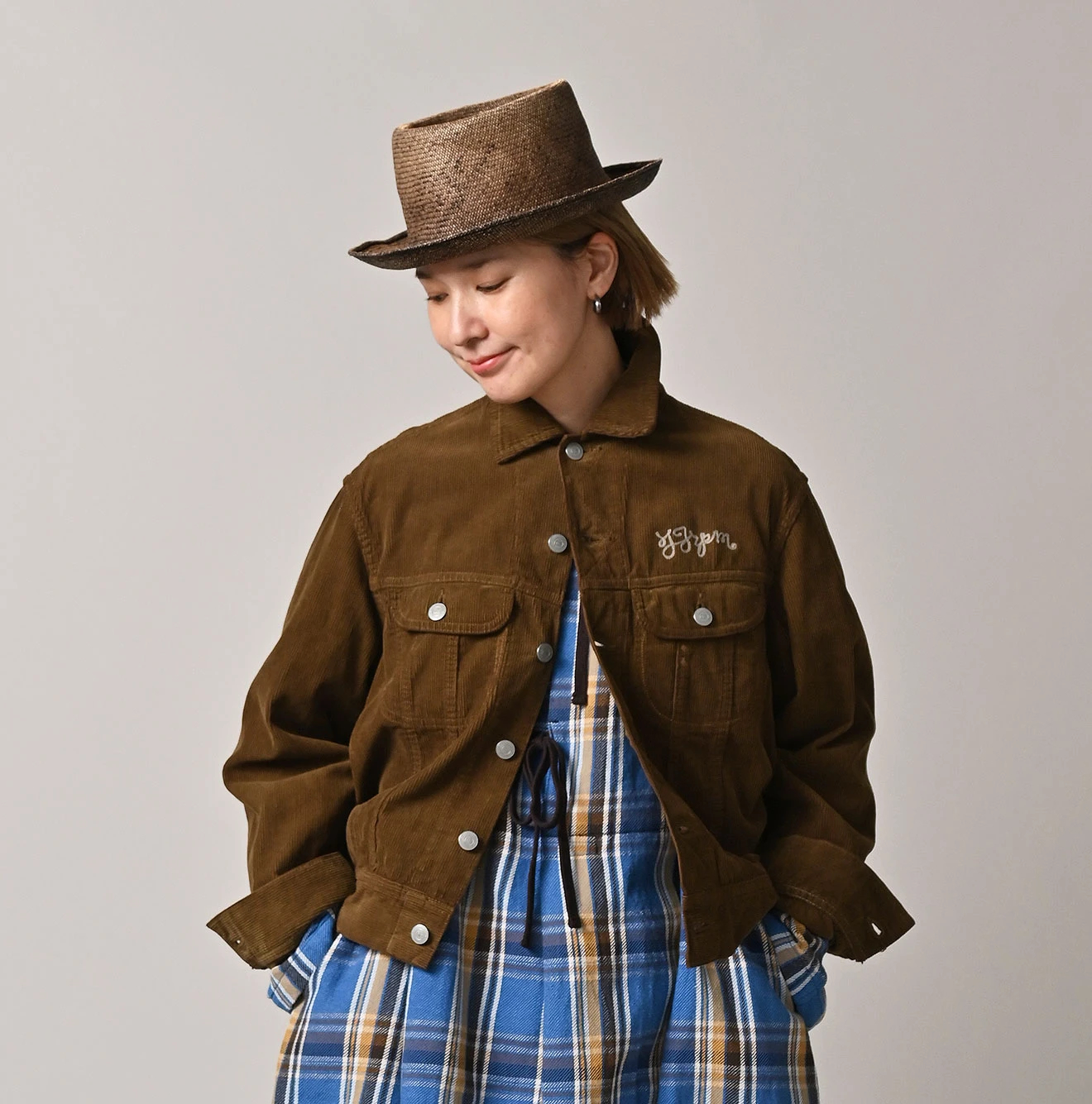 45R(フォーティファイブアール) |12ウェルコーデュロイの908山比古比女ジャン（再び・RRW刺繍）