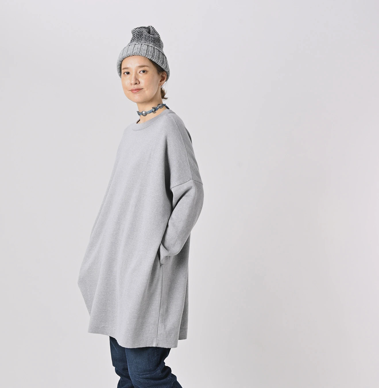 45R（フォーティファイブアール）| スムースのチュニック Sweater