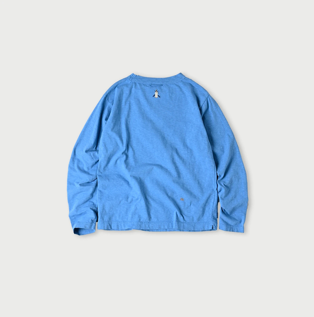 45R 葉山ものがたり でこぼこ天竺の908もぎたてセイルバスクTシャツ カヤッコべタッチプリントの90845星半袖Tシャツ | 45R葉山店