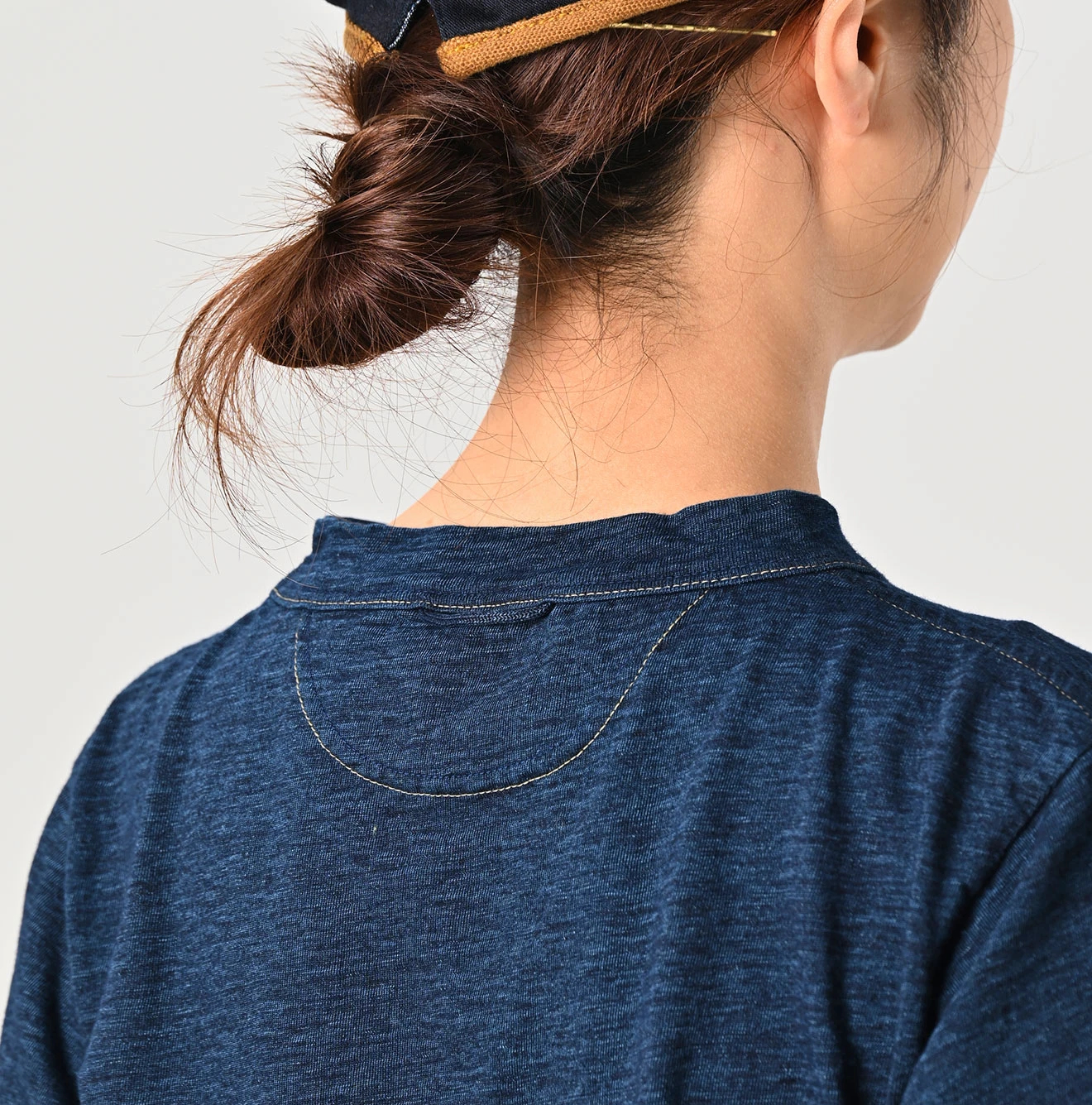 45R（フォーティファイブアール）| WAIWAIコーヒー豆プリントの90845星Tシャツ（再び・インディゴ） Long Sleeve ...