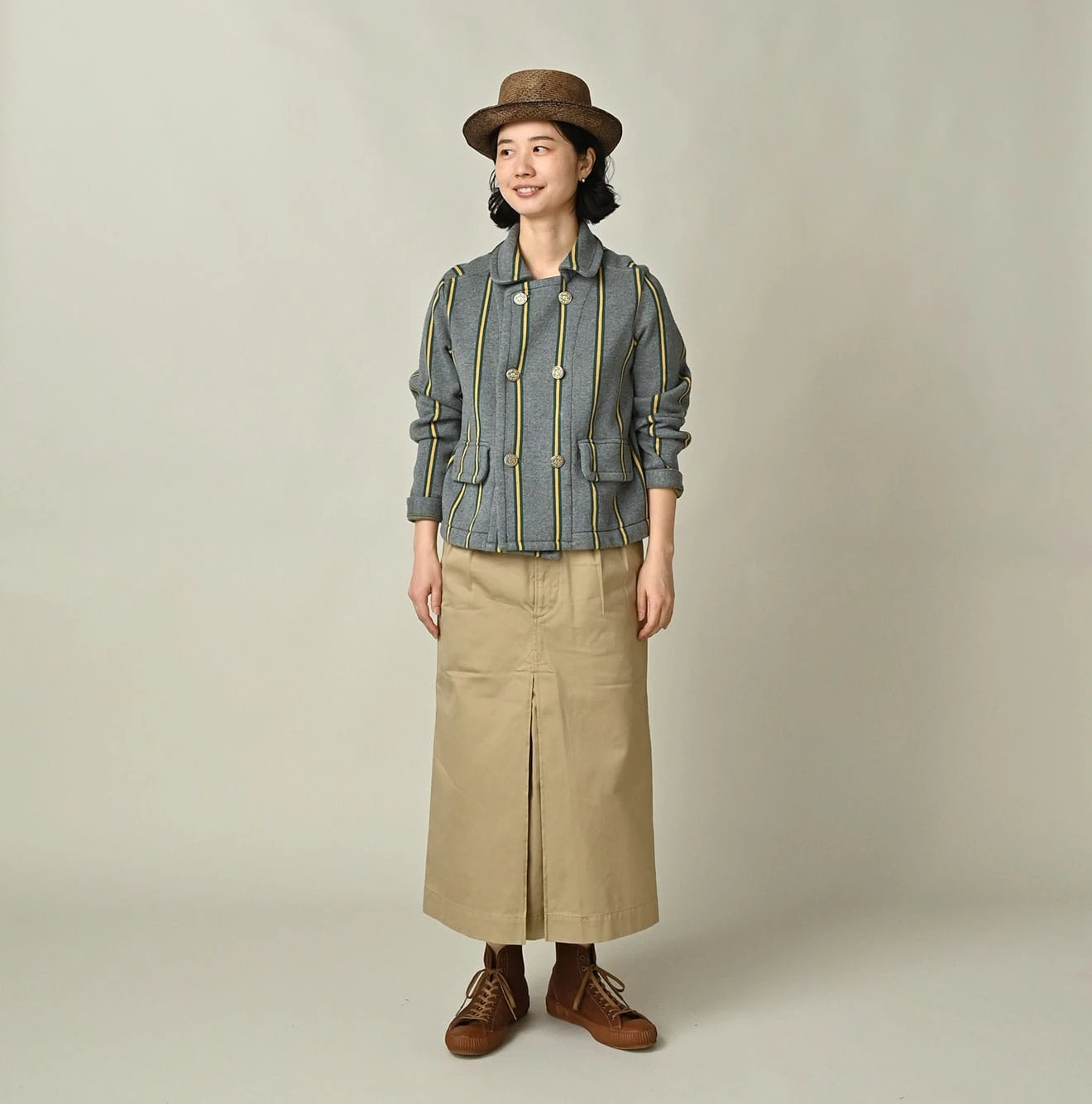 45R(フォーティファイブアール) |ジャージレジメンジャカードのアニーダブルジャケット