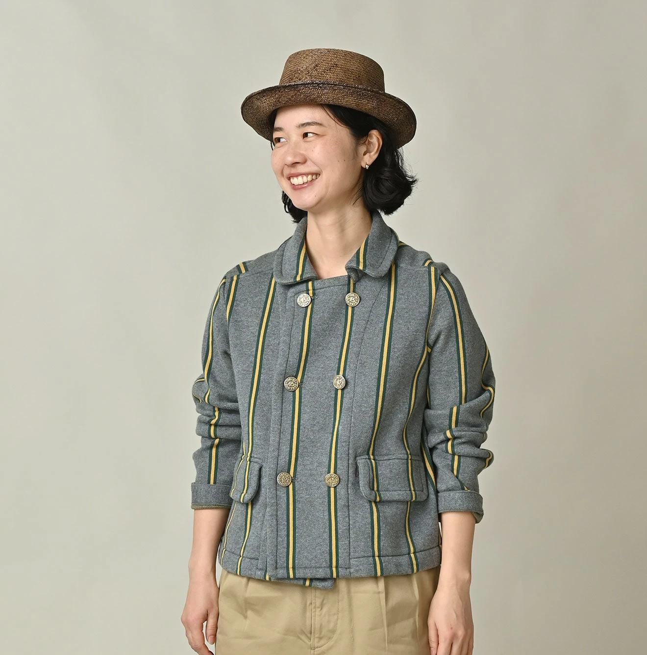 45R(フォーティファイブアール) |ジャージレジメンジャカードのアニーダブルジャケット