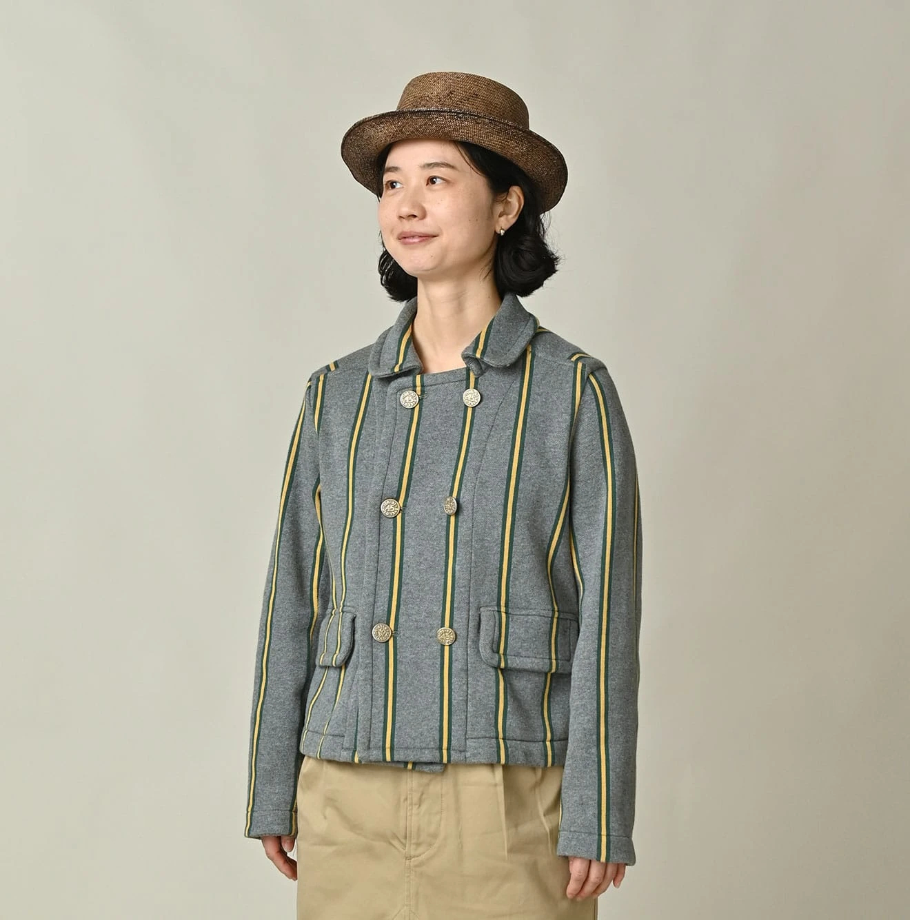 45R(フォーティファイブアール) |ジャージレジメンジャカードのアニーダブルジャケット