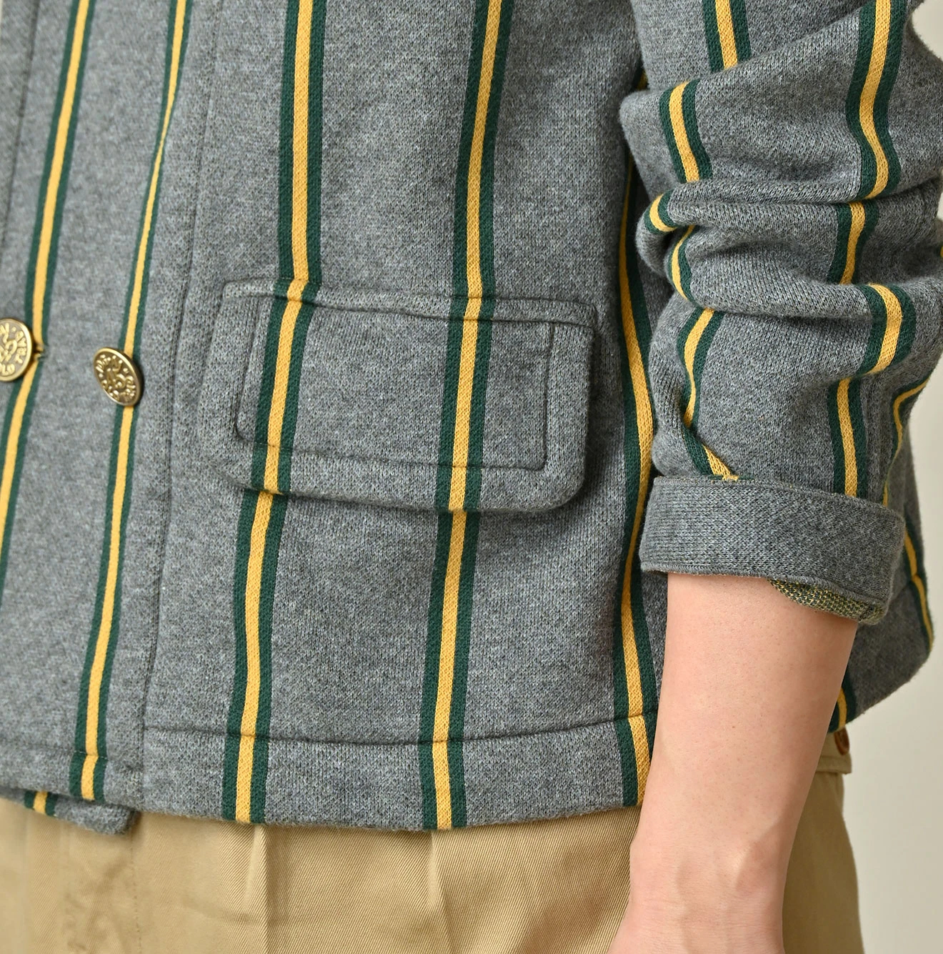 45R(フォーティファイブアール) |ジャージレジメンジャカードのアニーダブルジャケット