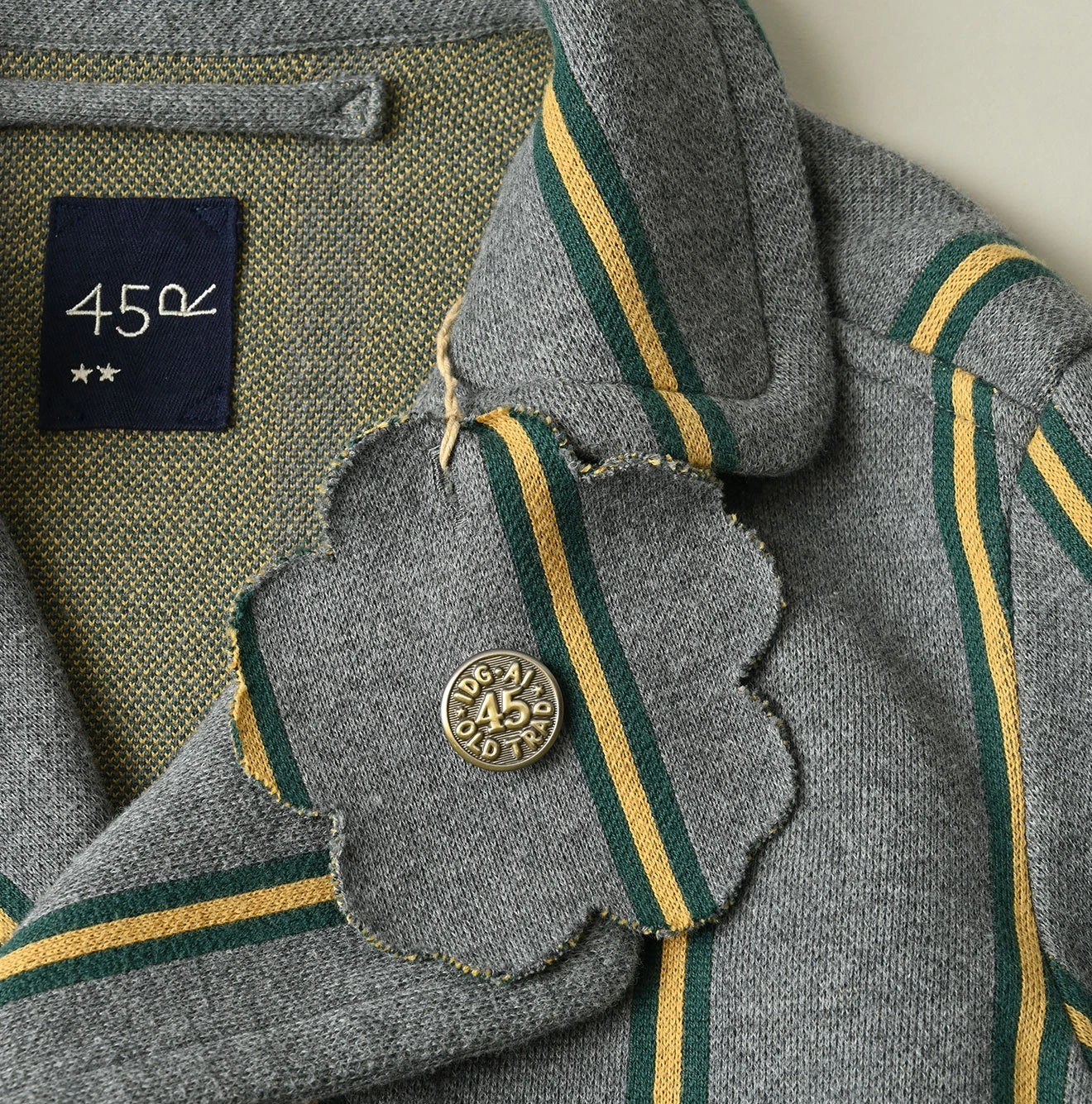 45R(フォーティファイブアール) |ジャージレジメンジャカードのアニーダブルジャケット