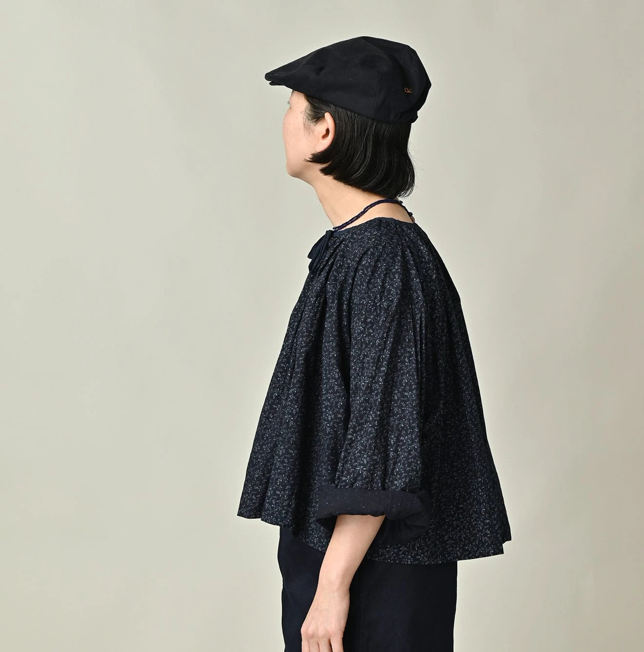 45R（フォーティファイブアール）| ツタフラワープリントのシュシュ