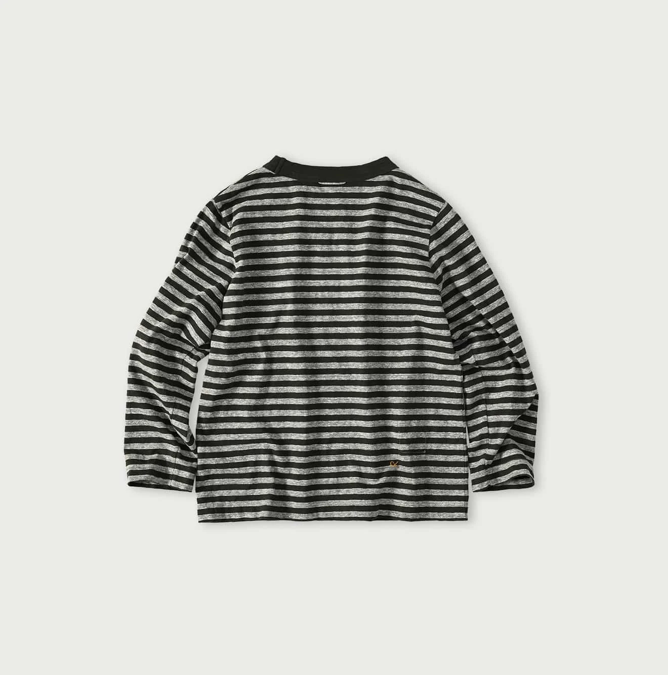 45Rボーダー天竺プリントの四角Tシャツ（トップ） 45R（フォーティファイブアール）| ボーダー天竺プリントの四角Tシャツ