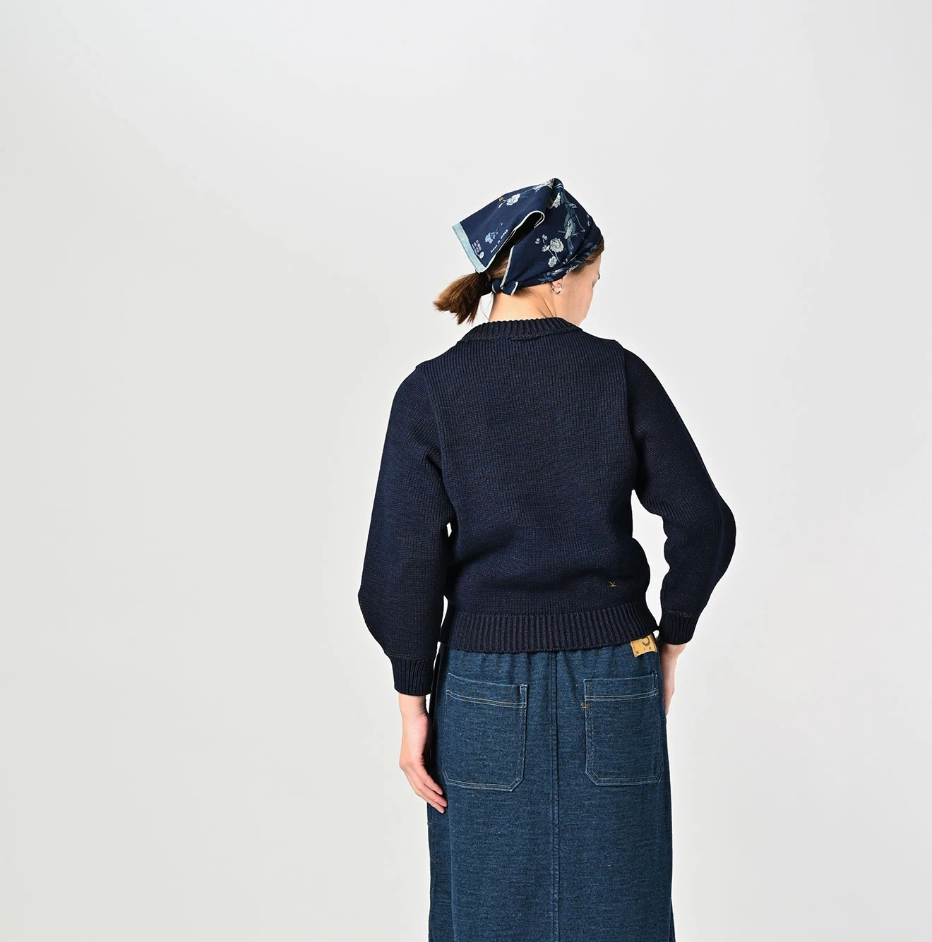 45R(フォーティファイブアール) |インディゴニットのパフカーディガン