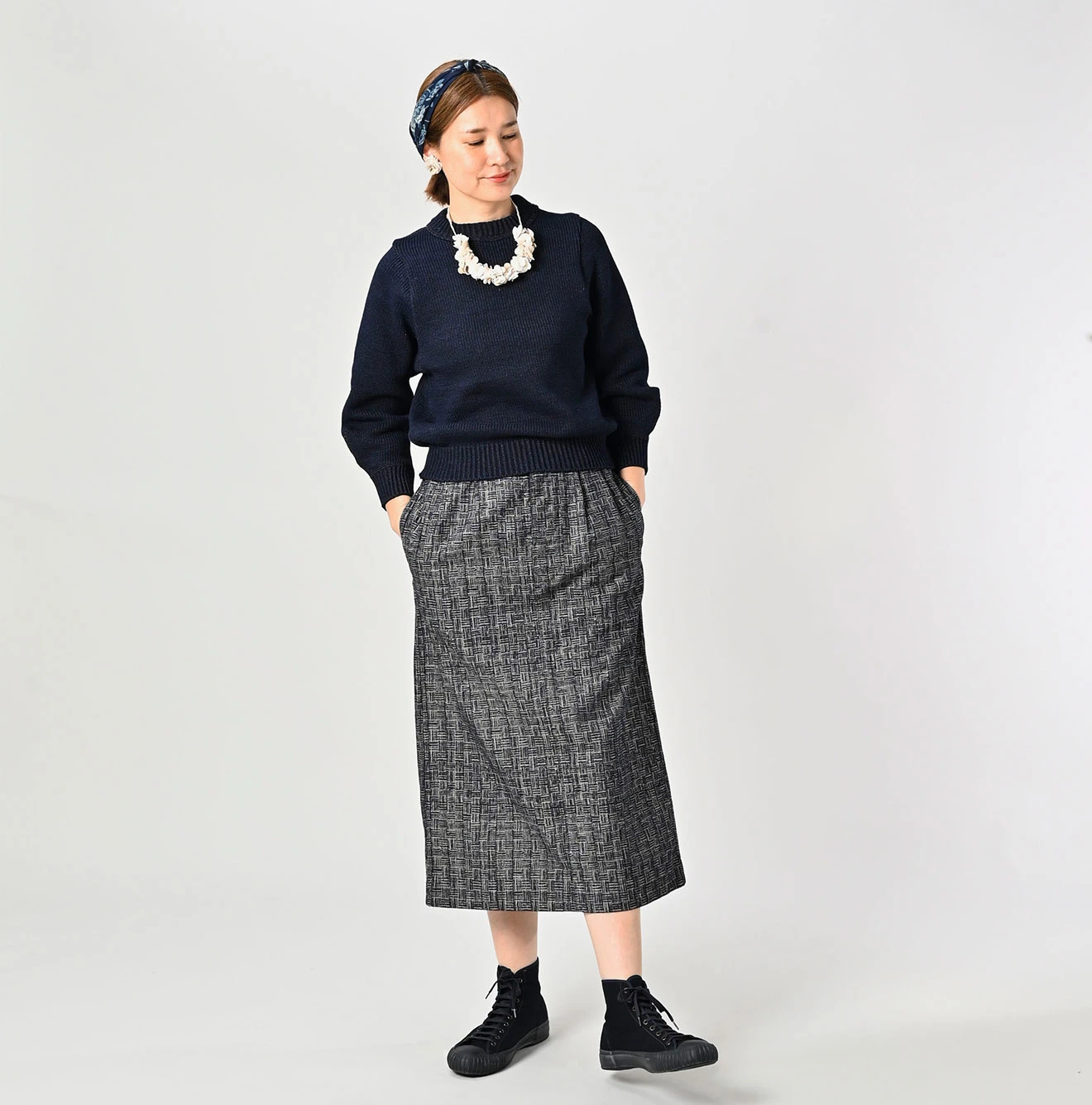 45R(フォーティファイブアール) |インディゴニットのパフセーター