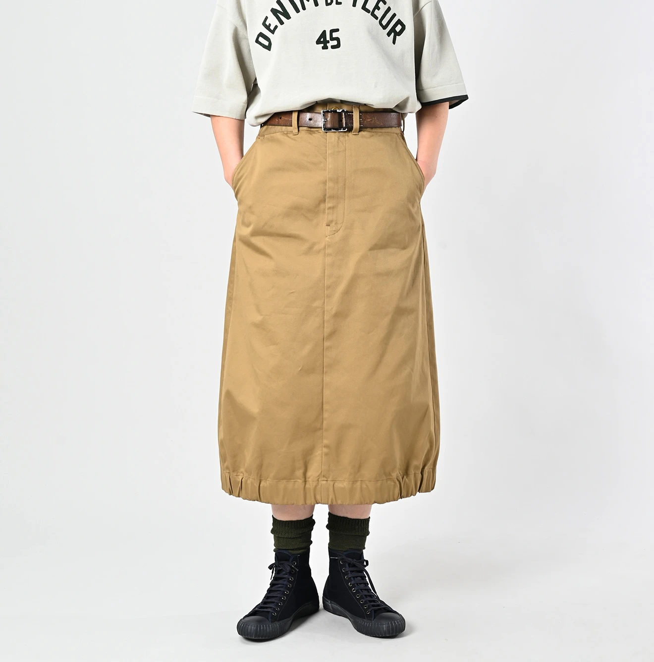45R（フォーティファイブアール）| チノのニームスカート Skirt | 公式