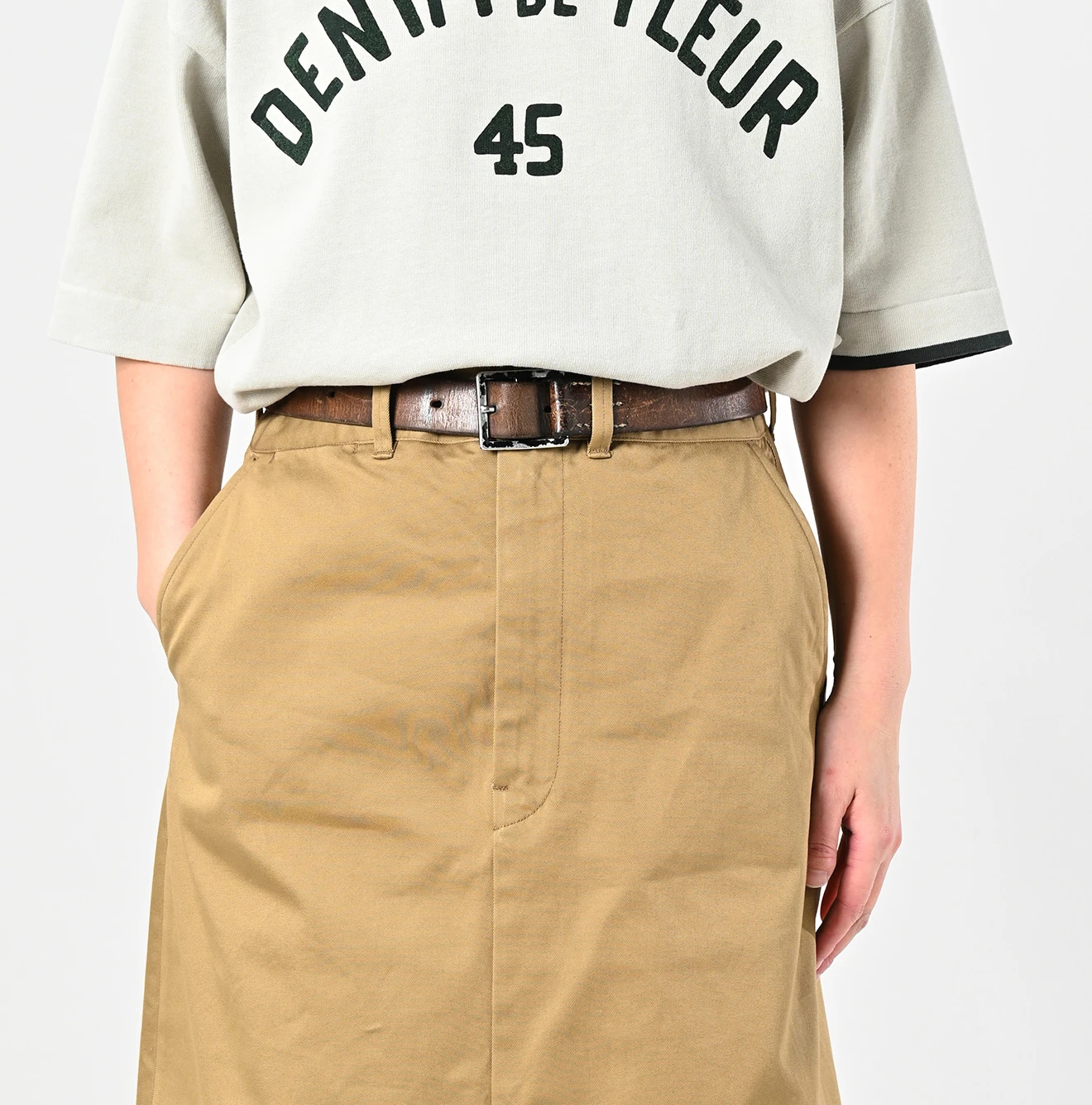 45R（フォーティファイブアール）| チノのニームスカート Skirt | 公式