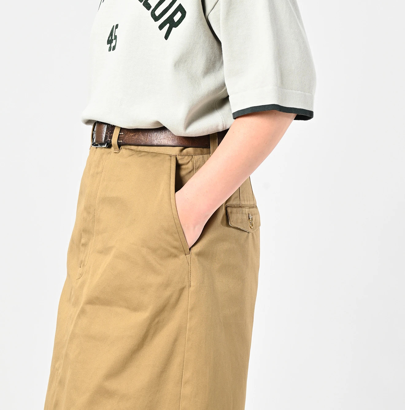 45R（フォーティファイブアール）| チノのニームスカート Skirt | 公式