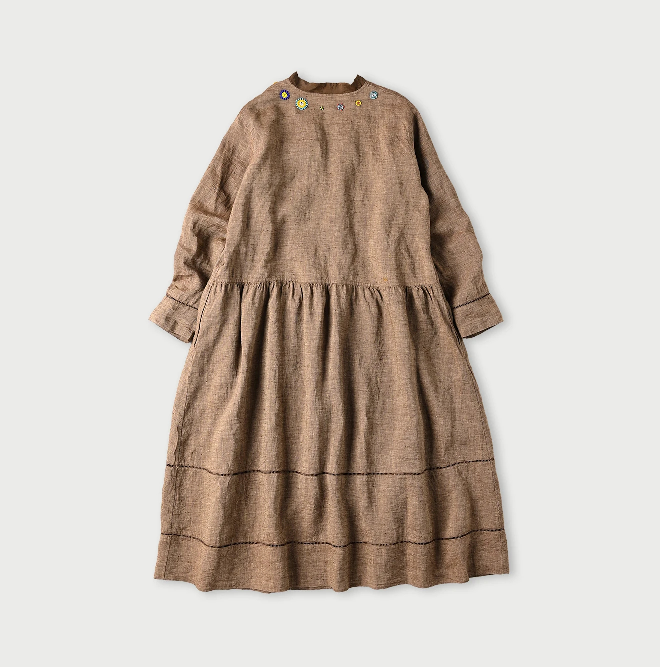 45R(フォーティファイブアール) |インドリネンビーズ刺繍のカシュクールドレス