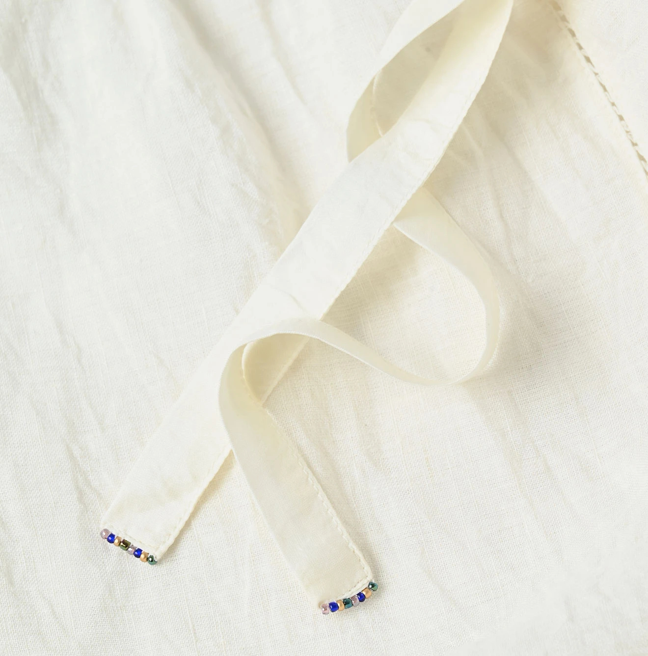 45R(フォーティファイブアール) |インドリネンビーズ刺繍のカシュクールドレス