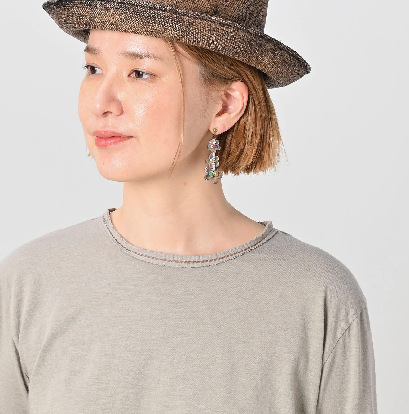 45R(フォーティファイブアール) |スーピマ天竺のフレアTシャツ