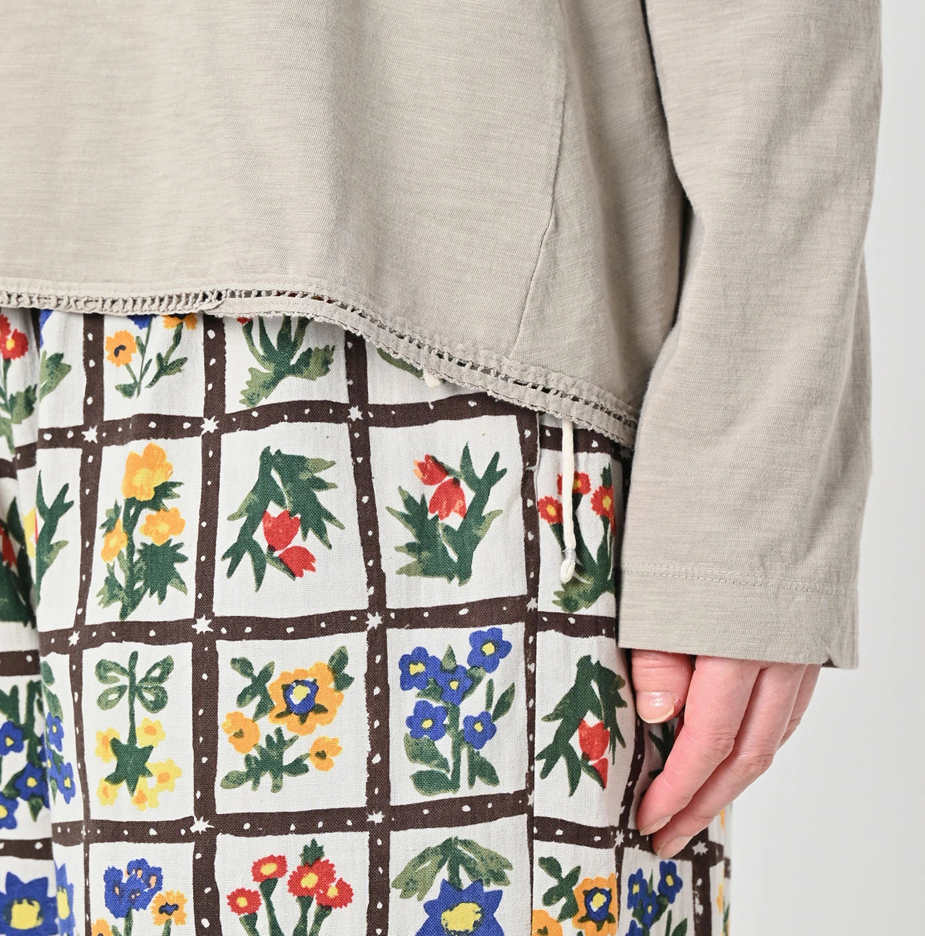 45R(フォーティファイブアール) |スーピマ天竺のフレアTシャツ